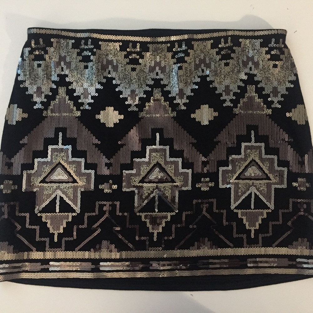 Sequin Mini Skirt